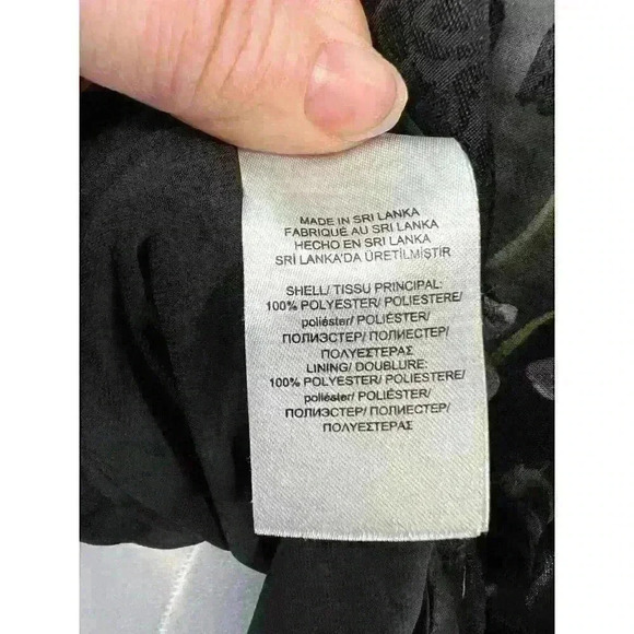 Lauren Ralph Lauren Women's Floral Sheer Sleeve Ruffle‎ Front Blouse Size 16 - Picture 7 of 8